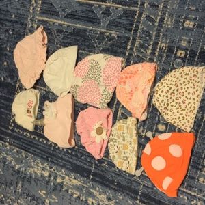 10 Assorted Infant hats. Assorted brands